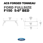 ACS FORGED TONNEAU - RAILS ONLY - Ford