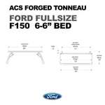 ACS FORGED TONNEAU - RAILS ONLY - Ford