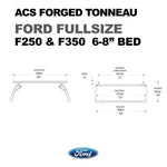 ACS FORGED TONNEAU - RAILS ONLY - Ford