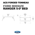 ACS FORGED TONNEAU - RAILS ONLY - Ford