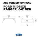 ACS FORGED TONNEAU - RAILS ONLY - Ford