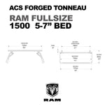 ACS FORGED TONNEAU - RACK ONLY - RAM